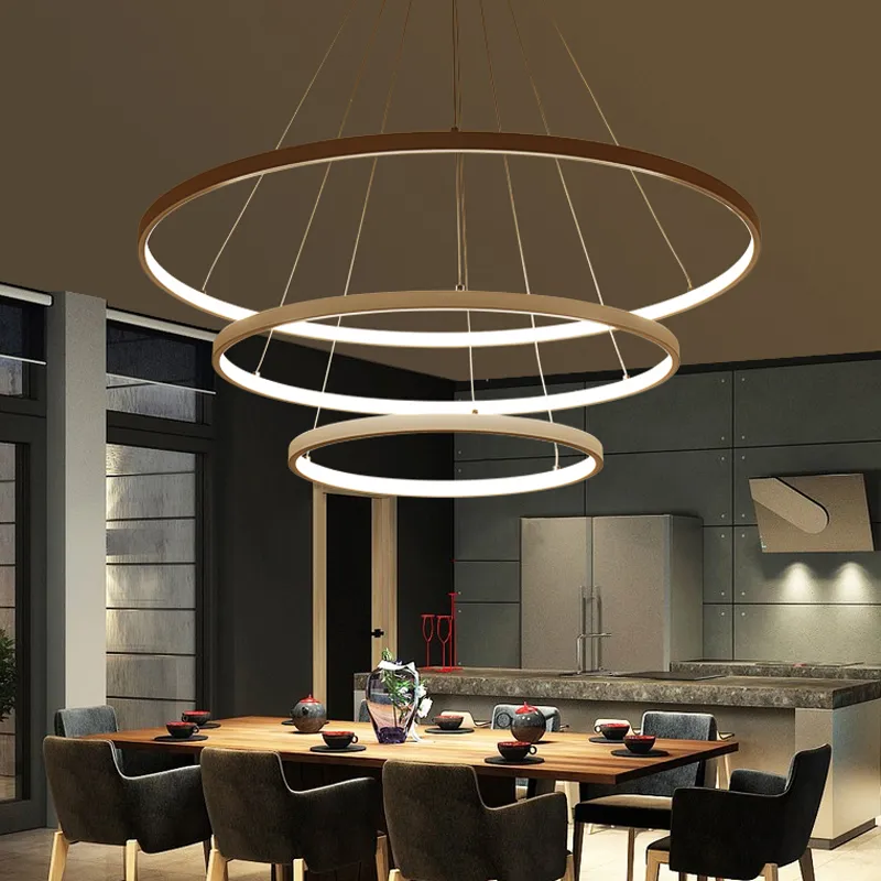 Acrylic Aluminum Body LED Ceiling Lamp Fixtures Groove Four Tier Pendant (WH-AP-629)