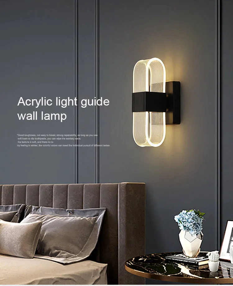 Modern Acrylic LED Wall Lamp for Home and Hotel Decor