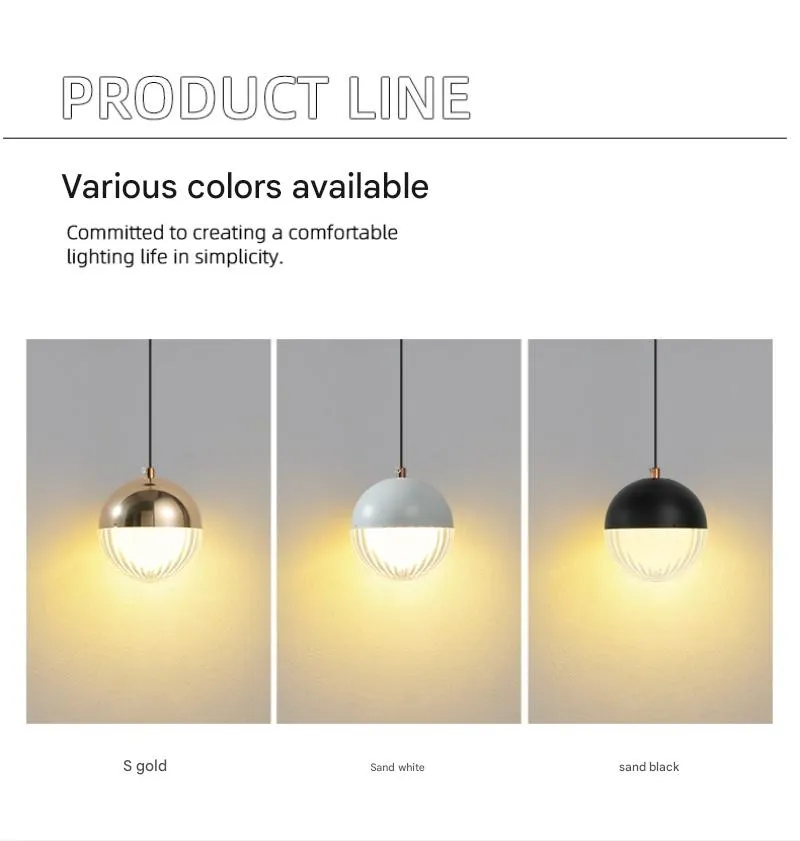 Modern Nordic Black Acrylic Wall Lamp for Restaurant Dining Room Bedroom Bedside Ball Wall Light Indoor Decoration (ZY-B087)