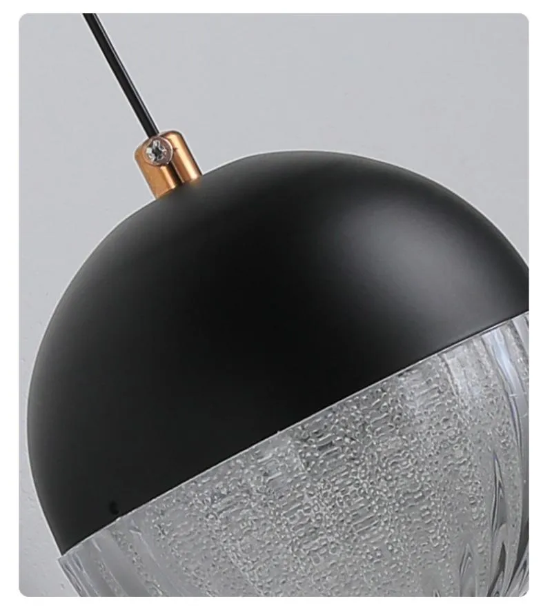 Modern Nordic Black Acrylic Wall Lamp for Restaurant Dining Room Bedroom Bedside Ball Wall Light Indoor Decoration (ZY-B087)