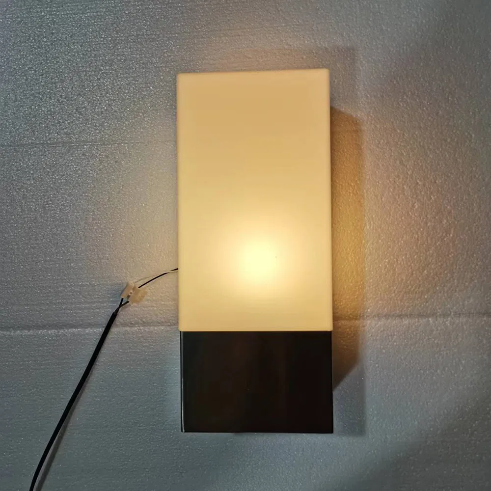 Holiday Inn Opal Matte Acrylic Corridor Hospitality Wall Sconce Light LED 12W Brushed Nickel Hotel Lamp
