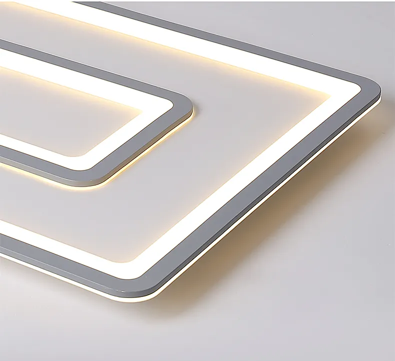 Modern Nordic Light Fixtures Indoor Acrylic Rectangle Lamp Ceiling Lamp