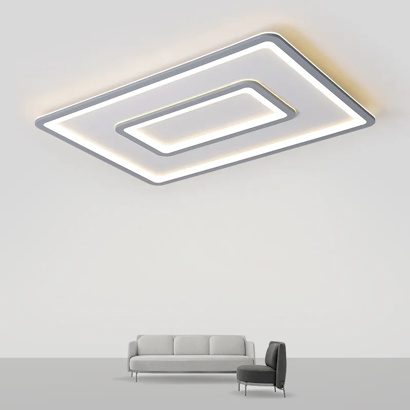 Modern Nordic Light Fixtures Indoor Acrylic Rectangle Lamp Ceiling Lamp
