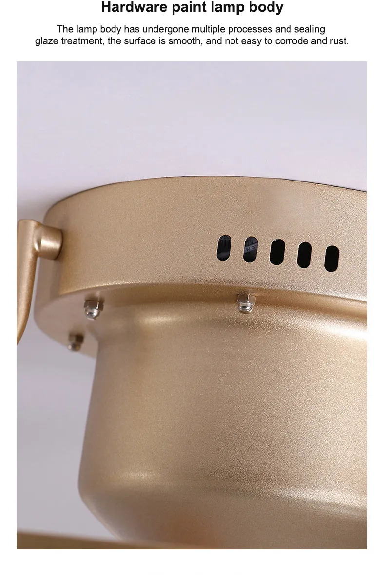 Modern Black/White Crystal Flush Mount LED Ceiling Fan Light for Living Room