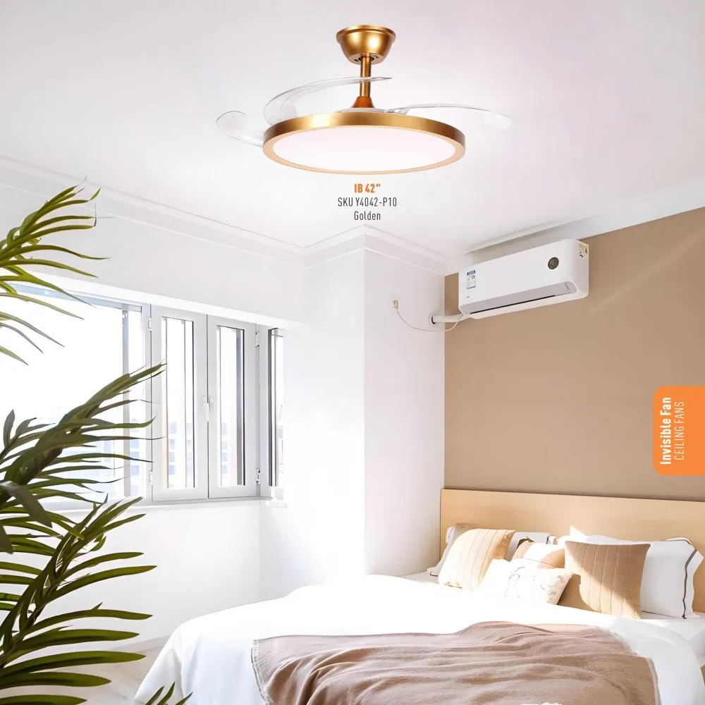 Household Ceiling Fan Electric Light Wall Light 52 Inch ABS Blade Energy Saving High Quality Fancy AC65-265V CCT LED Lamp Ceiling Fan Light