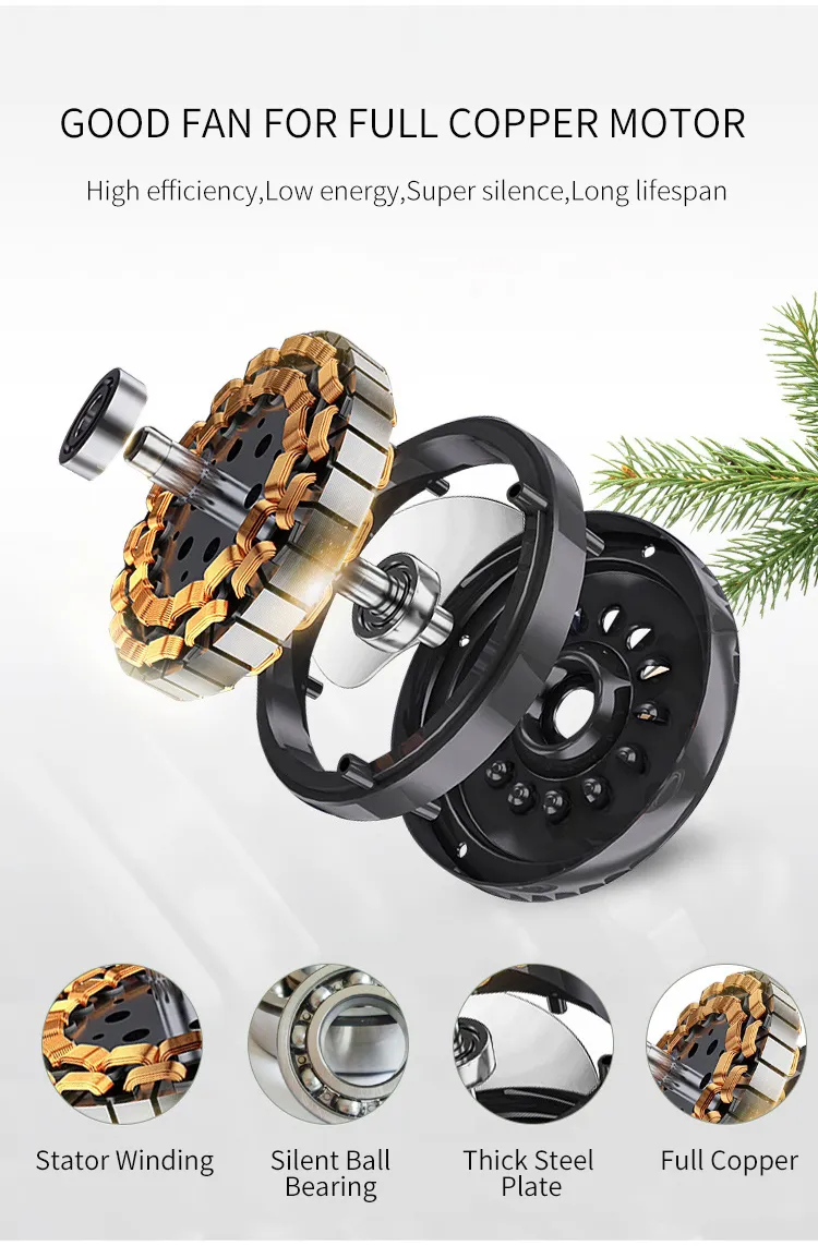 Modern Remote Control Dimmable Invisible Ceiling Lights Fan Lighting Indoor Lamp for Home