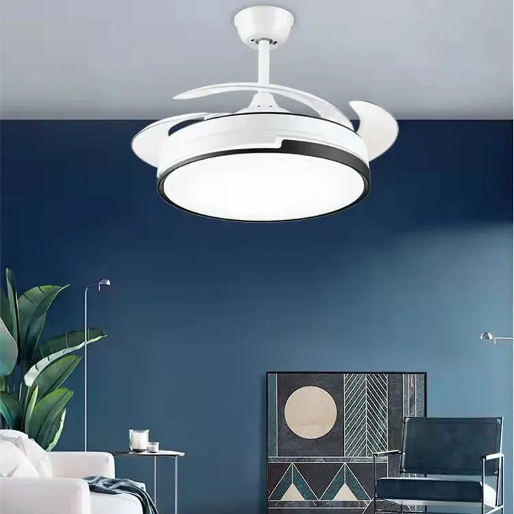 Modern Remote Control Dimmable Invisible Ceiling Lights Fan Lighting Indoor Lamp for Home
