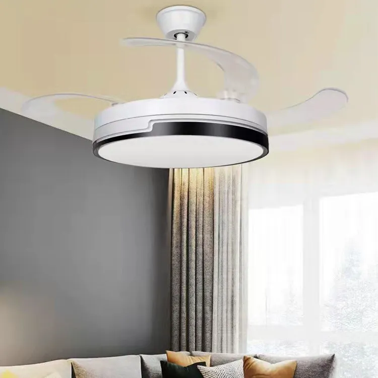 Modern Remote Control Dimmable Invisible Ceiling Lights Fan Lighting Indoor Lamp for Home