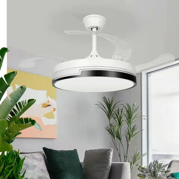 Modern Remote Control Dimmable Invisible Ceiling Lights Fan Lighting Indoor Lamp for Home