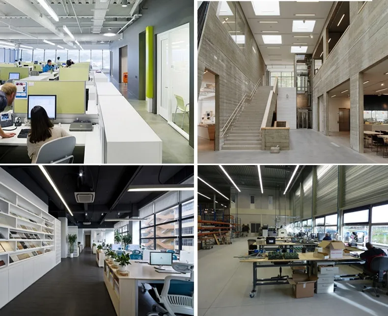 Indoor Home Office Corridor Linkable Chandelier PBT Housing T8 Tube Light Surface Mounted Ceiling Suspended LED Linear Light