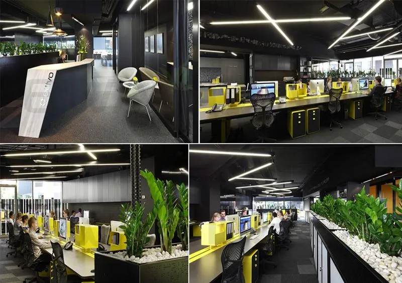 Indoor Home Office Corridor Linkable Chandelier PBT Housing T8 Tube Light Surface Mounted Ceiling Suspended LED Linear Light