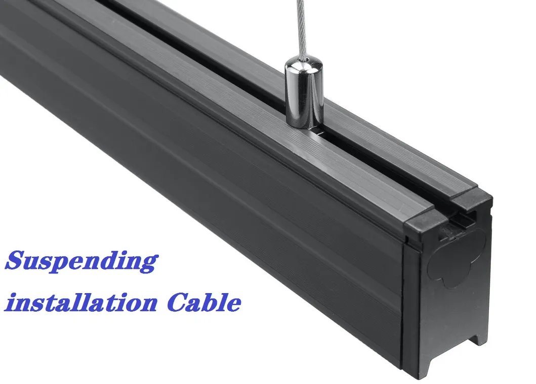 Indoor Home Office Corridor Linkable Chandelier PBT Housing T8 Tube Light Surface Mounted Ceiling Suspended LED Linear Light