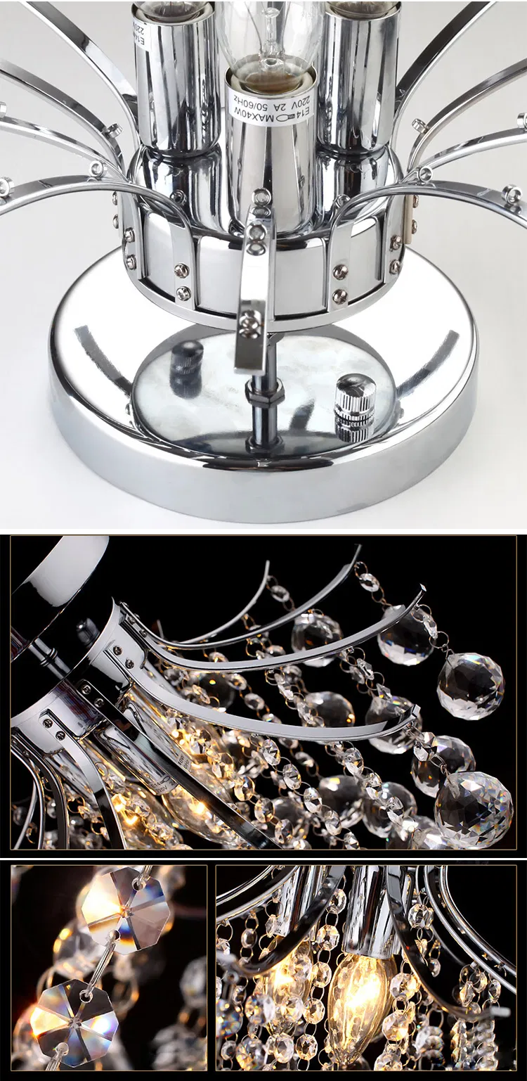 Dining Living Room Small Chandelier Crystal Home LED Ceiling Light