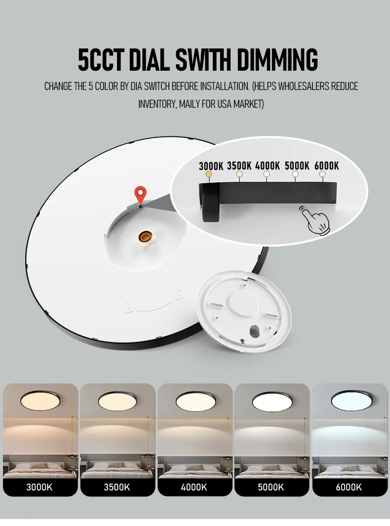 Modern LED Ceiling Light Ultra-Thin 21mm Adjustable Chandelier