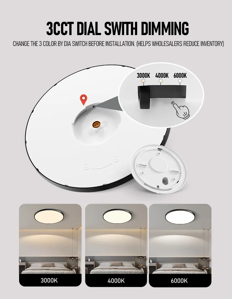 Modern LED Ceiling Light Ultra-Thin 21mm Adjustable Chandelier