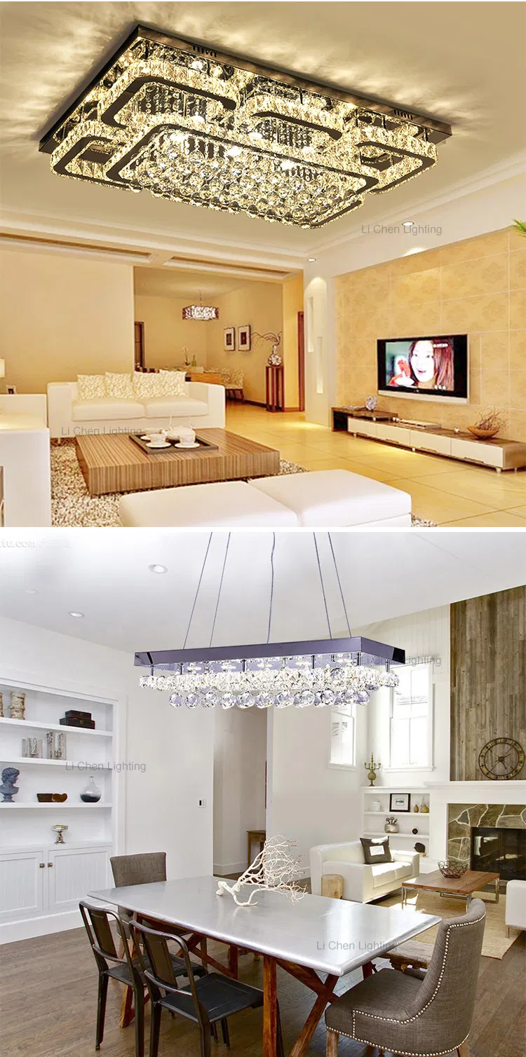 LED Modern Decorative Living Room Dining Room Crystal LED Ceiling Lamp