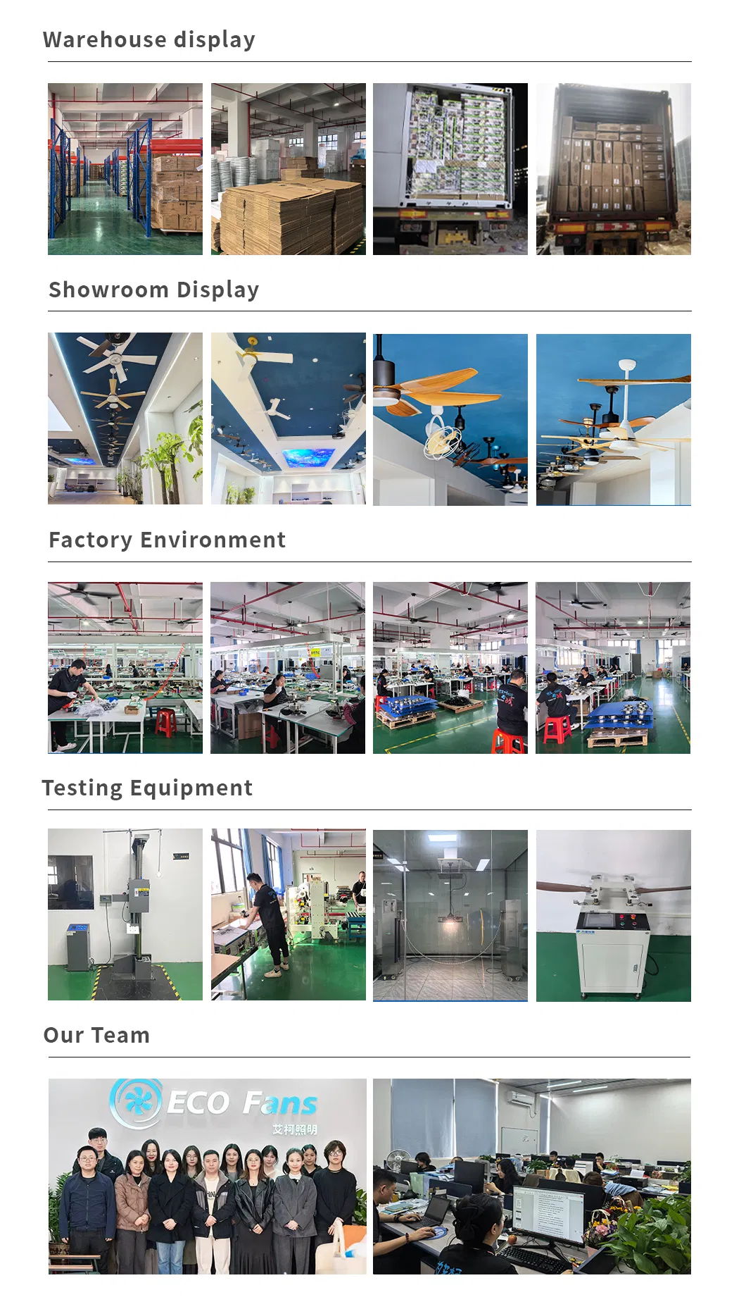 Low Noise DC Ceiling Fan with Light 6 Speed Adjustable Fan Light