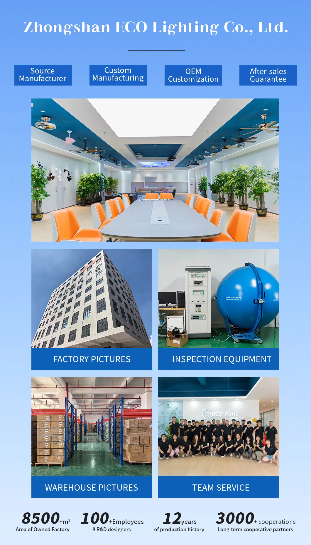 Low Noise DC Ceiling Fan with Light 6 Speed Adjustable Fan Light