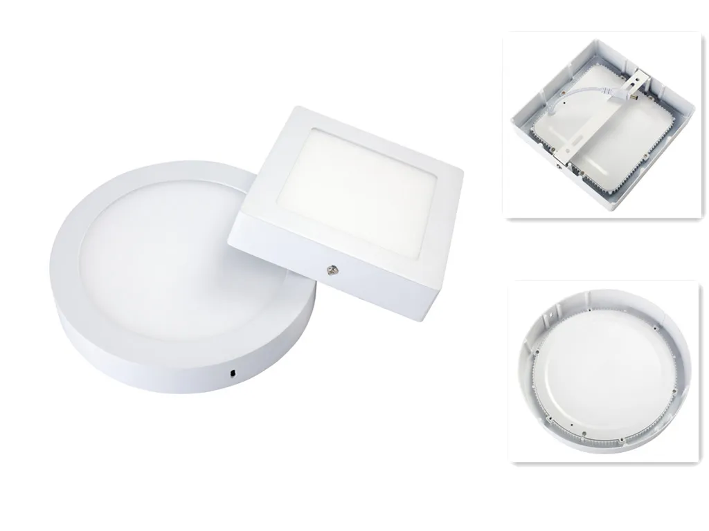 High Quality Aluminium Square Surfaced Panel 6W, 9W, 12W, 15W, 18W, 24W LED Ceiling Lamp