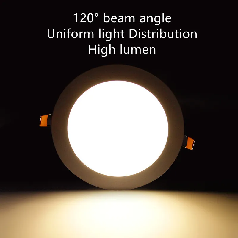 High Quality Aluminium Square Surfaced Panel 6W, 9W, 12W, 15W, 18W, 24W LED Ceiling Lamp