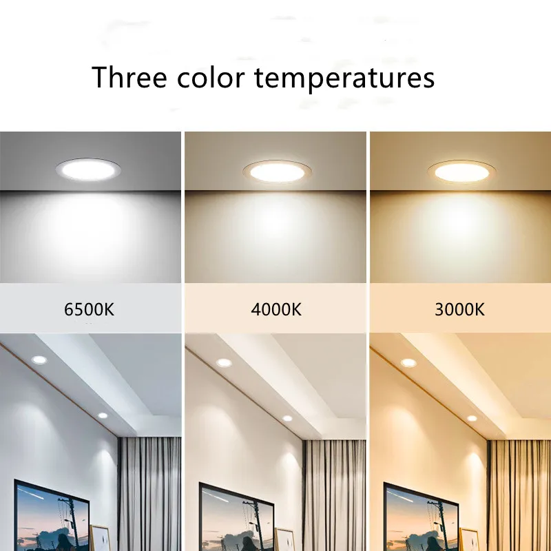 High Quality Aluminium Square Surfaced Panel 6W, 9W, 12W, 15W, 18W, 24W LED Ceiling Lamp