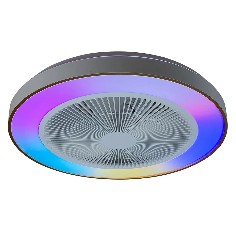 RGB Lighting 3CCT Dimmable 2.4G Remote Control Surface Smart Ceiling Fan Light