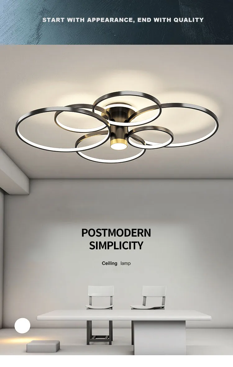Modern Minimalist Ceiling Light Luxury Living Room LED Ceiling Lamp