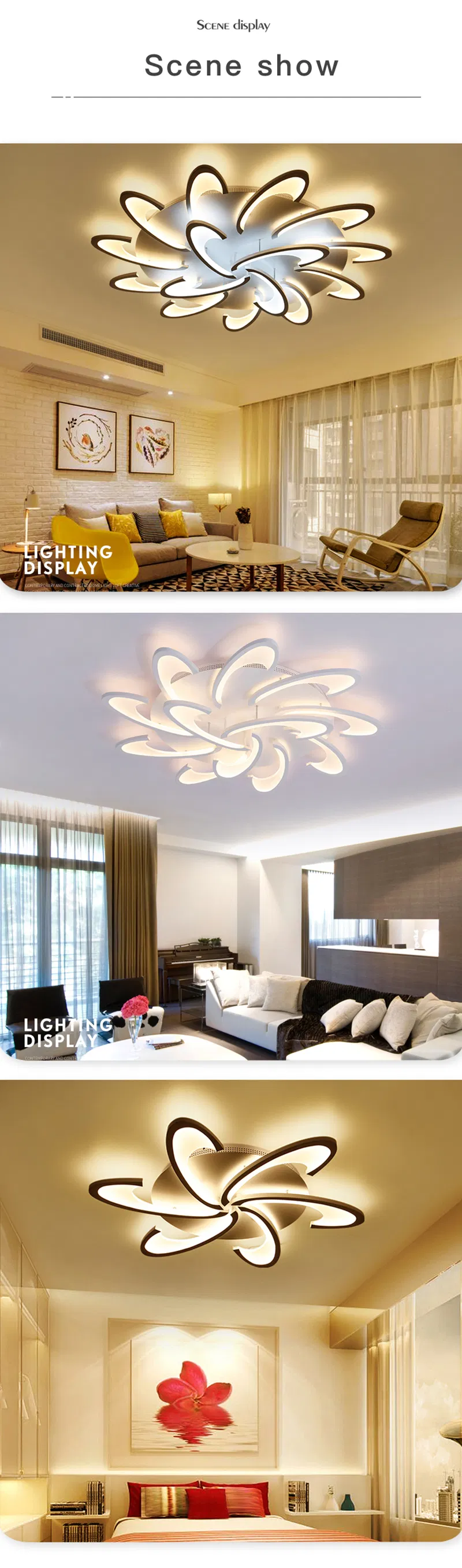 2025 Modern Hotel Living Room Lighting Surface Mounted LED Lights 150W LED Ceiling Light (9022)