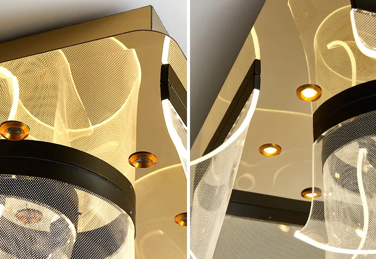 Modern Ceiling Lamp Elegant Round Flower Acrylic LED Ceiling Lights