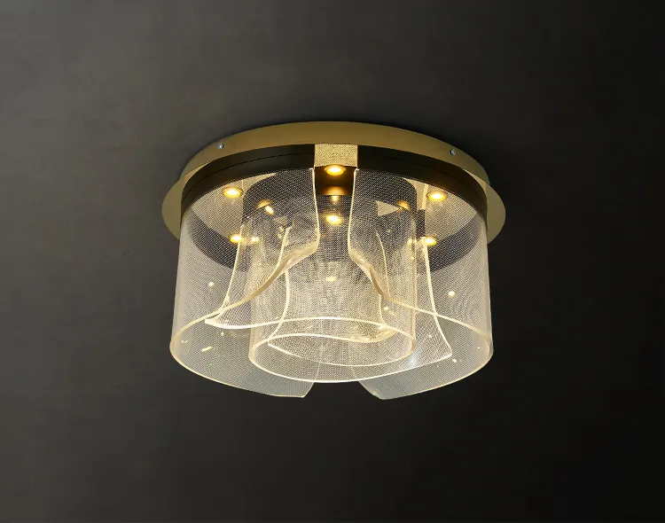 Modern Ceiling Lamp Elegant Round Flower Acrylic LED Ceiling Lights