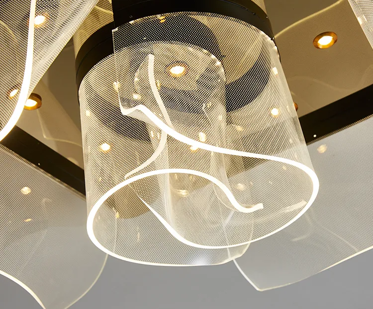 Modern Ceiling Lamp Elegant Round Flower Acrylic LED Ceiling Lights