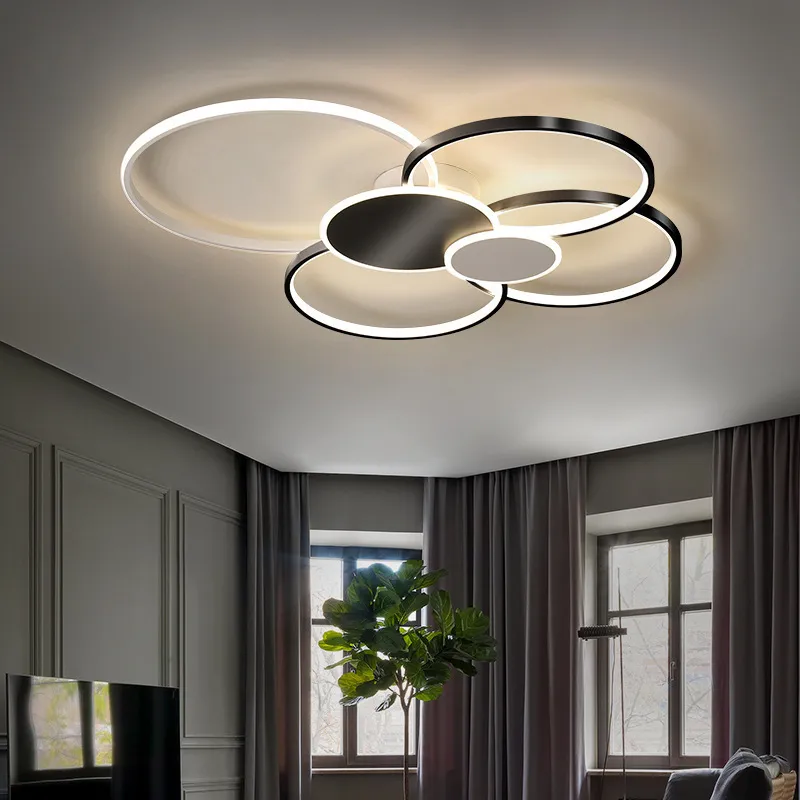 Creative Multi Circle Circle Ceiling Lamps for Bedroom Living Room