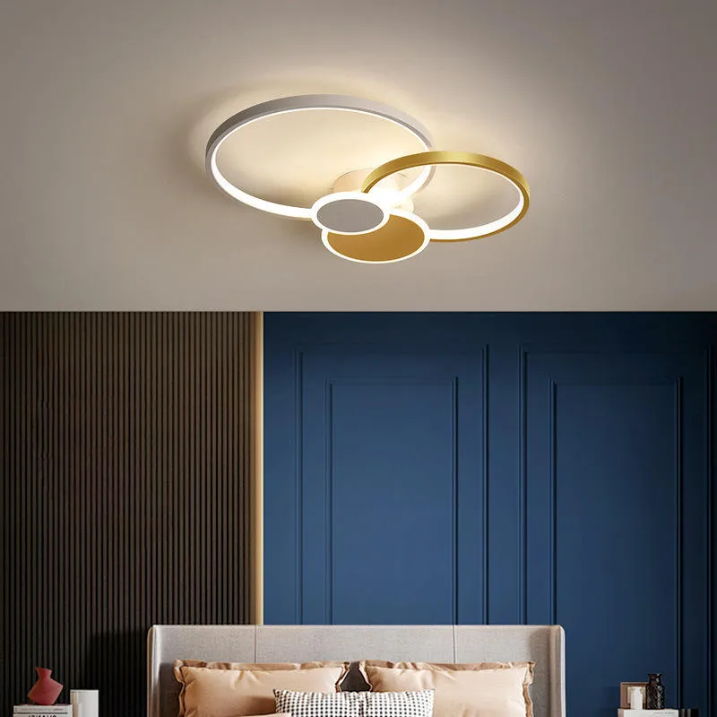 Creative Multi Circle Circle Ceiling Lamps for Bedroom Living Room