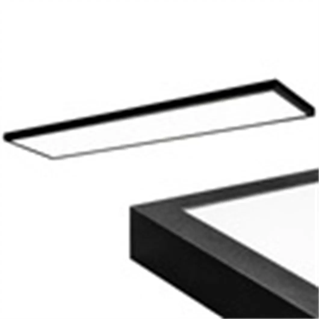 Panel LED Ceiling Lamp 120X30cm 50W Surface Mounted Ceiling Black