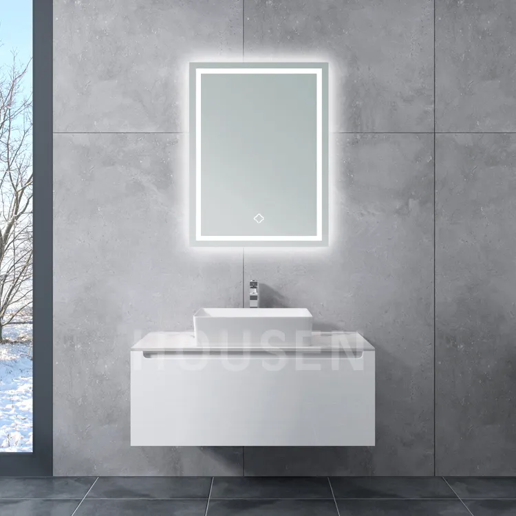 Modern Wall Mount Bathroom Vanity Washroom Storage Cabinet Set Floating Vanity
