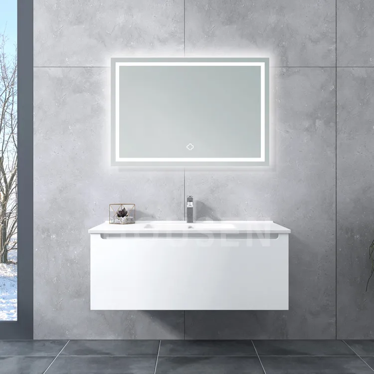 Modern Wall Mount Bathroom Vanity Washroom Storage Cabinet Set Floating Vanity
