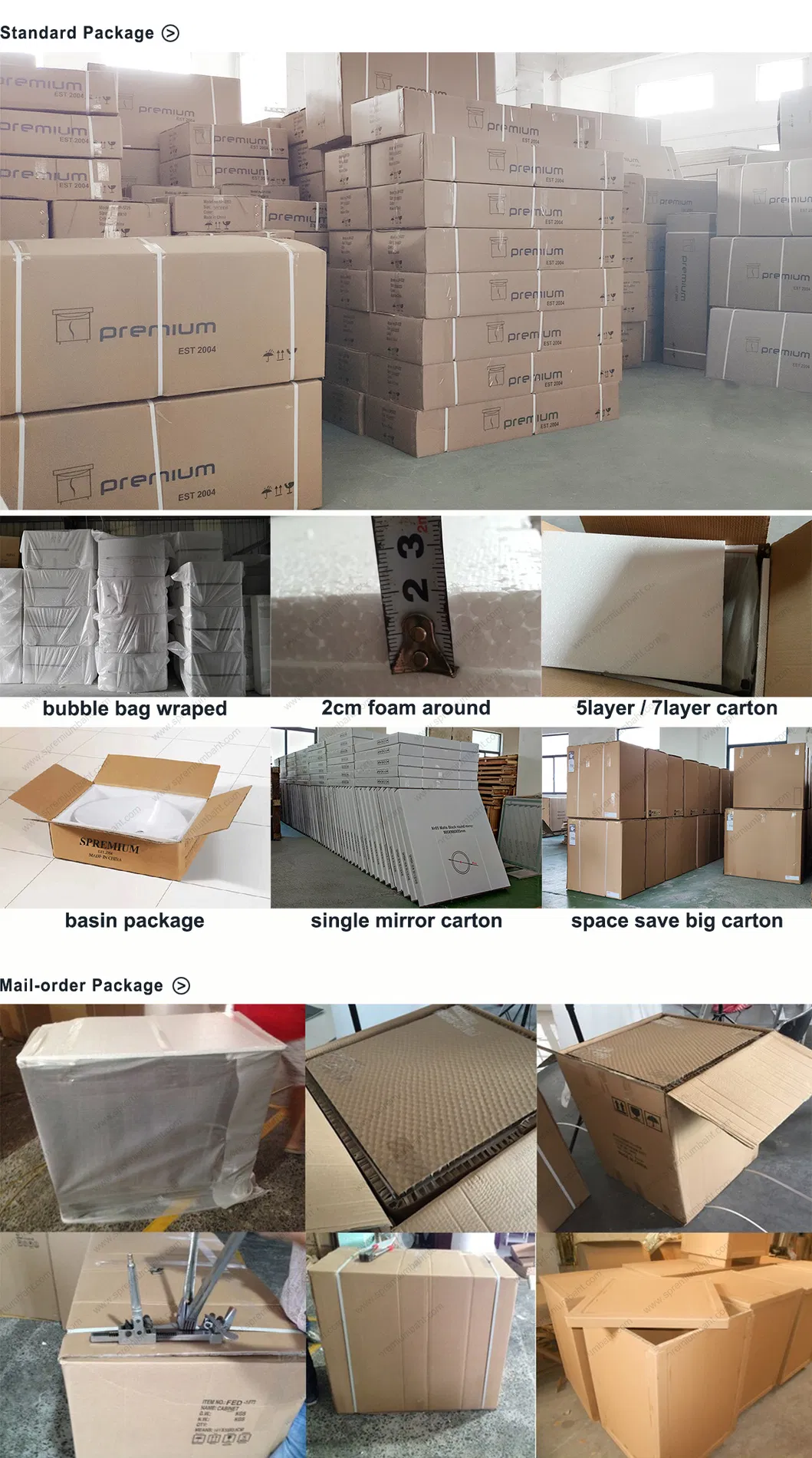 Modern Laminated Light Wood and Black Floating Bathroom Vanity with Mirror