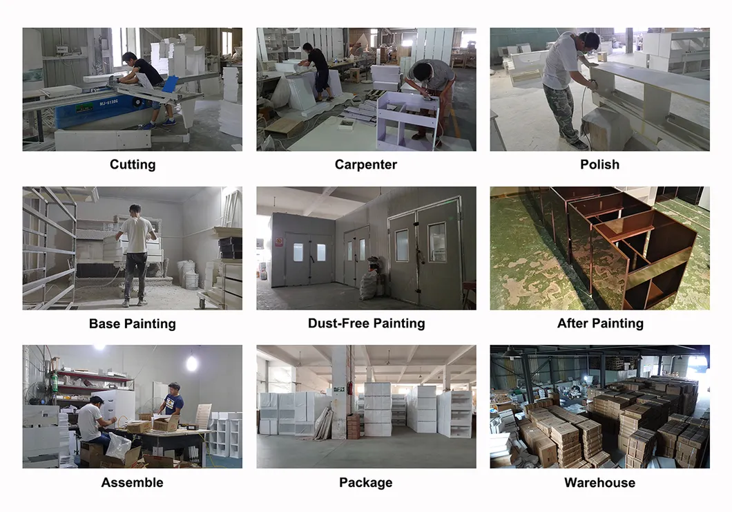 Modern Laminated Light Wood and Black Floating Bathroom Vanity with Mirror