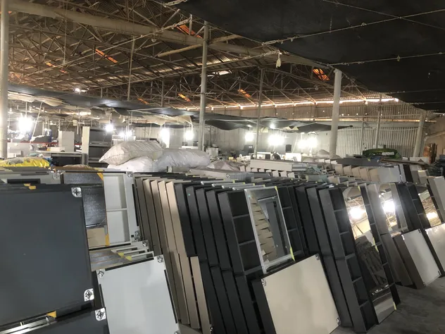 Stylish Wall-Mounted Bath Open Storage Cabinet Vanity Sink Classical Bathroom Furniture