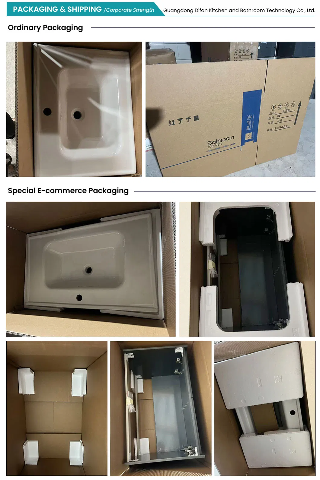 Stylish Wall-Mounted Bath Open Storage Cabinet Vanity Sink Classical Bathroom Furniture