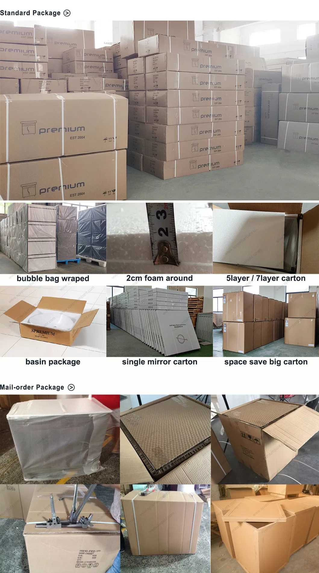 Modern Furniture with Ceramic Wash Basin Sink Vanity Bathroom Cabinet Set