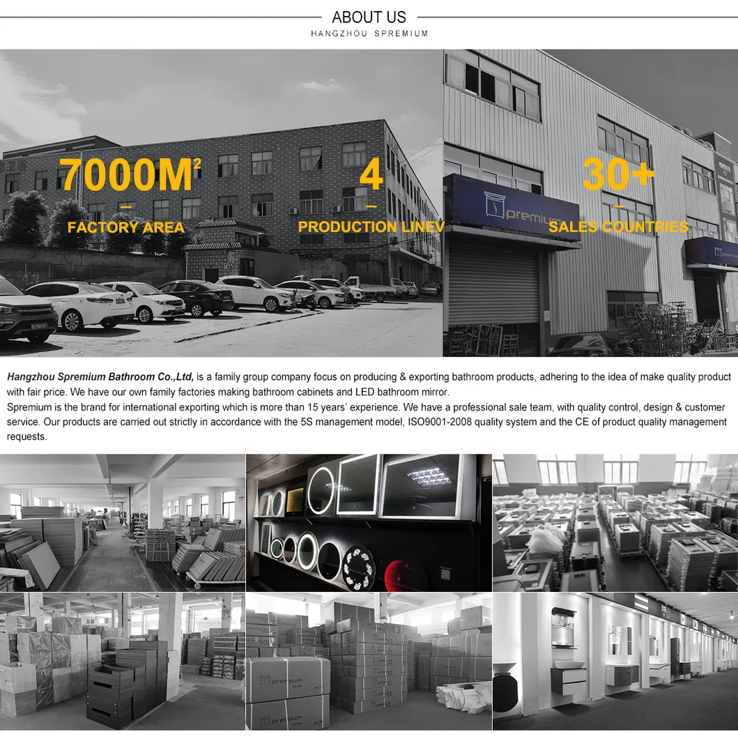 Modern Furniture with Ceramic Wash Basin Sink Vanity Bathroom Cabinet Set