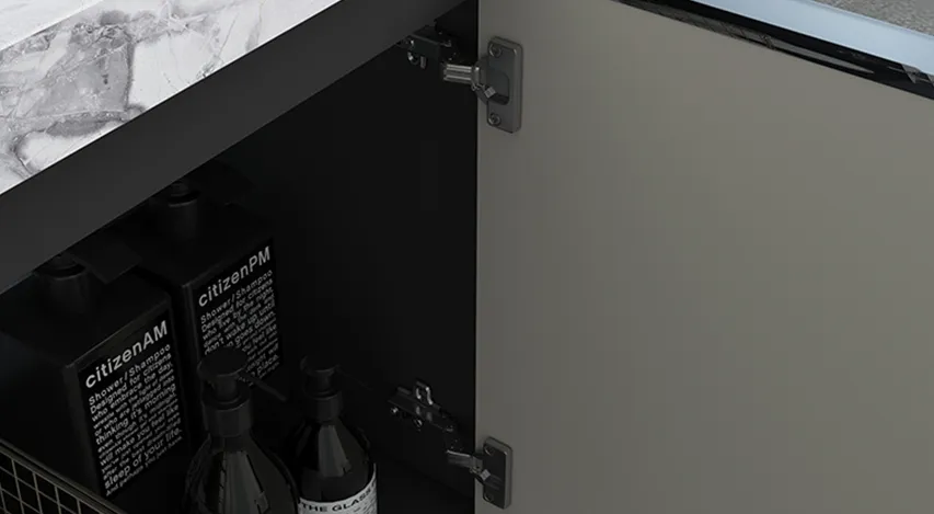 Built Multi-Functional Storage Shelf Modern Bathroom Vanity Made by Plywood Wall Mounted Bathroom Sink