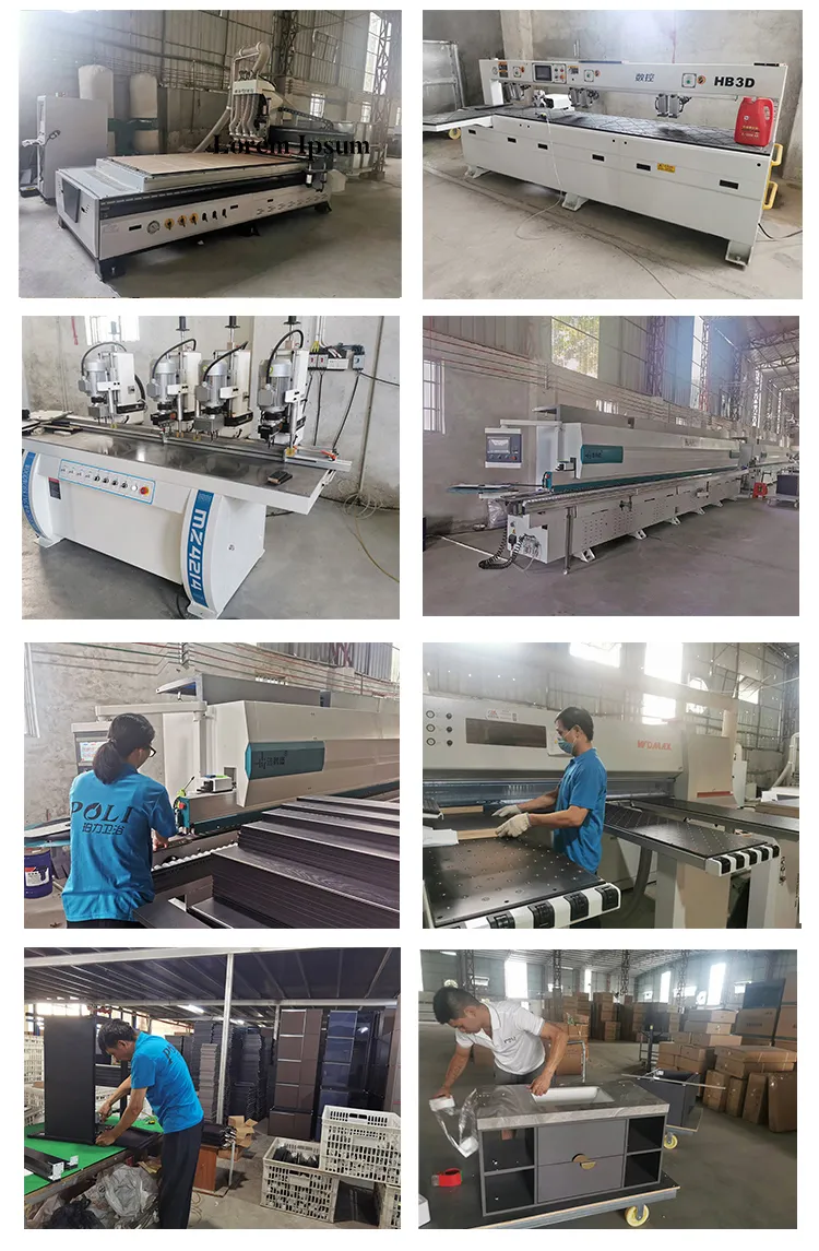 Built Multi-Functional Storage Shelf Modern Bathroom Vanity Made by Plywood Wall Mounted Bathroom Sink