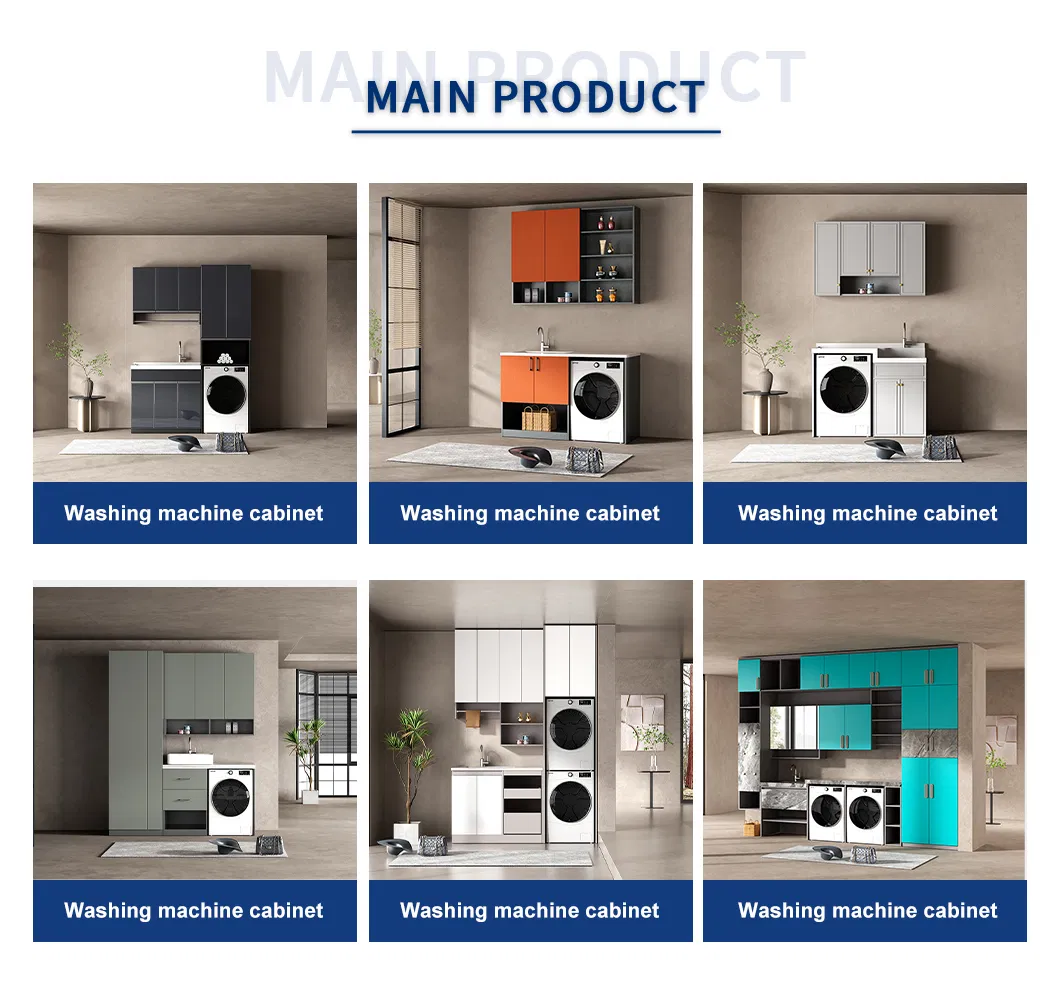 Compact Laundry Cabinet Tower with Vertical Washing Machine Slot and Detergent Storage for Tight Spaces