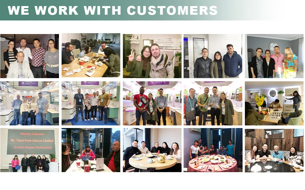 French Oak Style Grille Bathroom Cabinet with Above Counter Basin