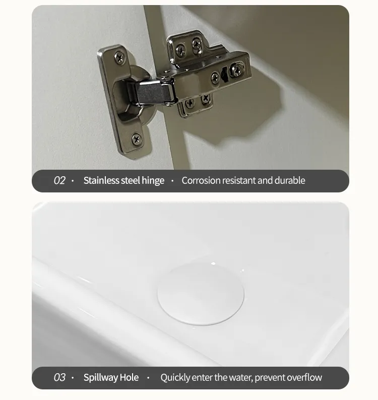 Small Apartment Small Bathroom Cabinet with European Style Sanitary Ware Bathroom Vanity