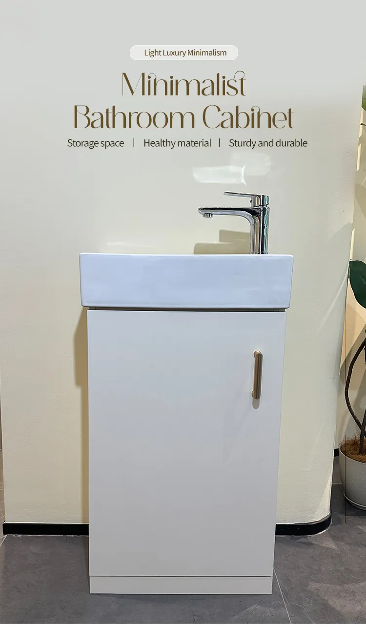 Small Apartment Small Bathroom Cabinet with European Style Sanitary Ware Bathroom Vanity