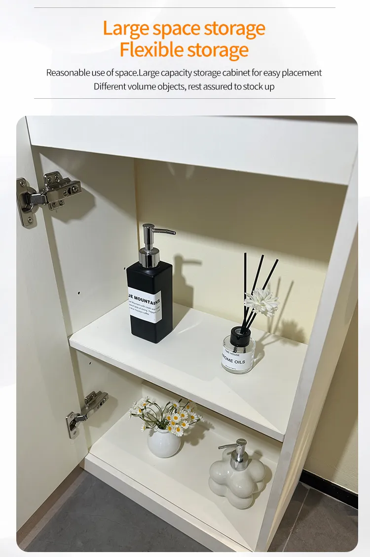Small Apartment Small Bathroom Cabinet with European Style Sanitary Ware Bathroom Vanity