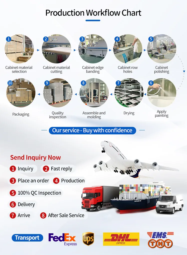 Small Apartment Small Bathroom Cabinet with European Style Sanitary Ware Bathroom Vanity